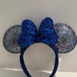 Blue Sequin Mouse Ears Headband 2020